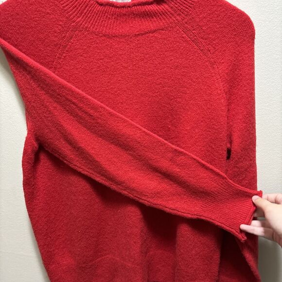 J.Crew Rollneck Sweater Women's XXS Red Maroon Wool Alpaca Supersoft BD613 NWT - Picture 3 of 16